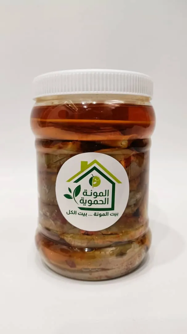 مكدوس جاهز 1 كغ ( زيت زيتون + زيت نباتي )